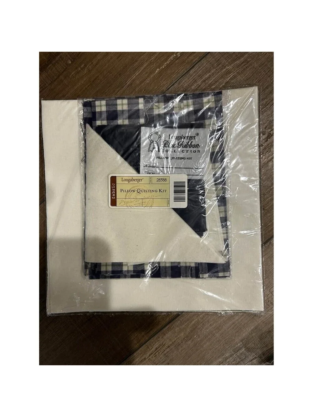 Longaberger Basket Wall Hanging & Pillow Blue Ribbon Quilting Kits NEW